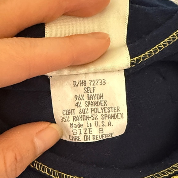 PinkVanilla Chevron Dress with Navy and Teal Accents - Picture 5 of 5